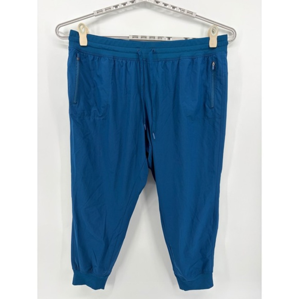Tek‎ Gear Women's Cropped Joggers Teal Blue Plus Size 2X Athletic Travel